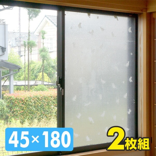 水で貼る結露防止シート (45×180cm 2枚組) U-Q489 ネコ ユーザー