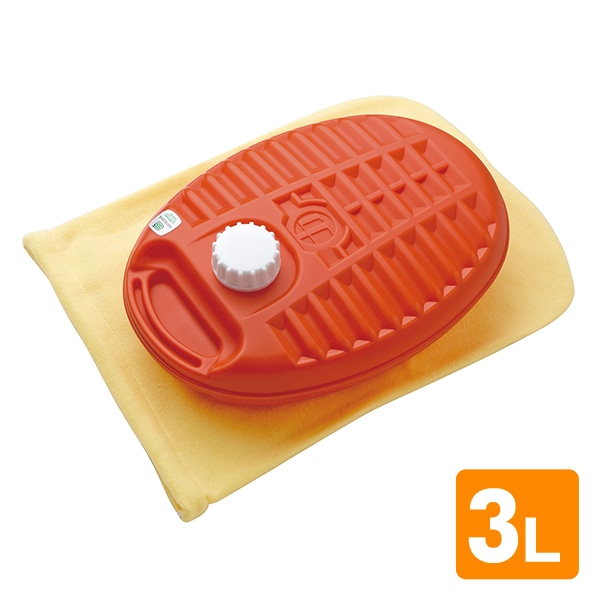 ポリ湯たんぽ3L 袋付 カバー付 マルカ