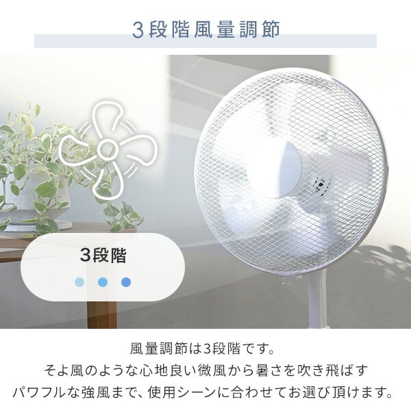 【10％オフクーポン対象】30cm リビング扇風機 風量3段階 押しボタン 切りタイマー付き 静音 YLT-C30 山善 YAMAZEN