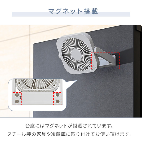 卓上扇風機 デスクファン 風量3段階 上下角度調整 USB YT-DF25 ホワイト トップランド TOPLAND